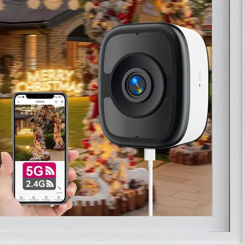 5MP 3K Window Camera, 2.4G & 5G Wifi Indoor Cameras for Home Security | Color Ni