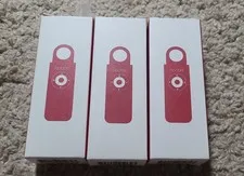 3x HOOTIE Personal Safety Keychain Alarm - 130dB Siren & Light Self Defense 