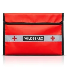 Fireproof and Waterproof Document Bag with First Aid Kit – Large Capacity Fir...