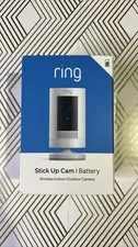 Ring Stick Up Cam Battery White Wireless Indoor Outdoor 1080p Camera