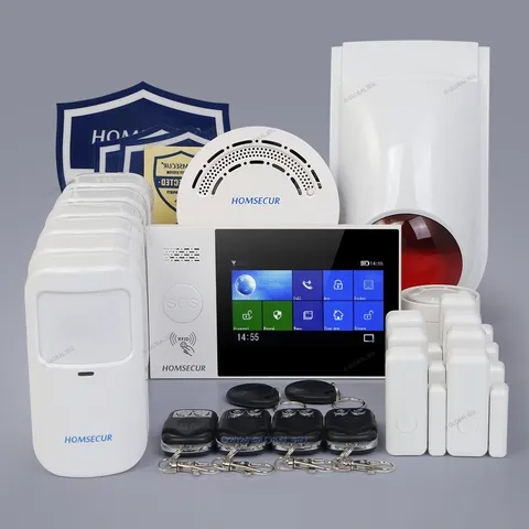 HOMSECUR Wireless WIFI 4G LCD Home House Alarm System+6 Pet Friendly PIR Sensor
