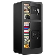 Fireproof Safes, Safe with Hidden Compartment and Removable Shelf, Security H...