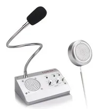 Dual-Way Window Intercom System,High Power Speaker,Microphone Speaker for Tel...