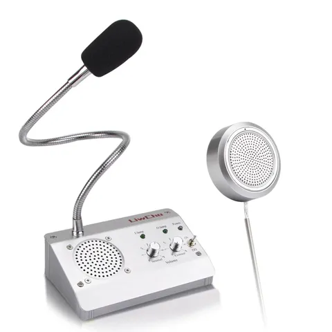 Dual-Way Window Intercom System,High Power Speaker,Microphone Speaker for Tel...