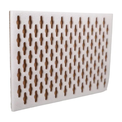 White Epe Foam Insert Tray with 100 Slots for Shock Absorbing Speaker Packaging