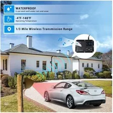 Weatherproof Driveway Alert System with Rechargeable Battery