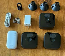 Blink Outdoor 3 Wireless Cameras with Mounting Hardware and Sync Module