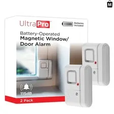 Dual 120 dB Window and Door Alarm Set - Battery-Powered Security Solution