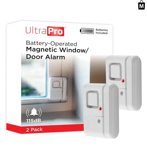 Dual 120 dB Window and Door Alarm Set - Battery-Powered Security Solution
