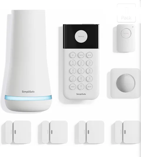 8 Piece Wireless Home Security System - Optional 24/7 Professional Monitoring 