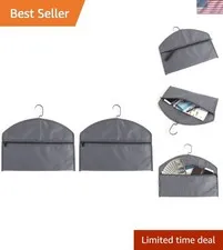 2 Pcs Hanger Diversion Safe Hidden Pocket Safe, Fits under Hanging Clothes with