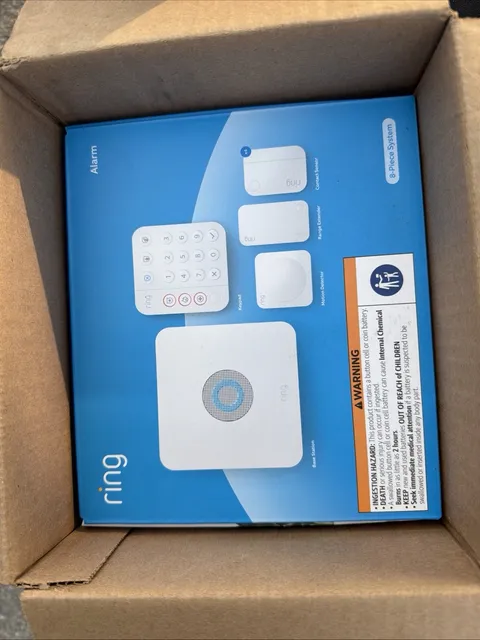 Ring Alarm 5-Piece Home Security Kit White - New In Box Sealed !