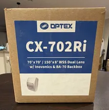 Optex CX-702Ri Wireless Dual Lens Motion Detector Inovonics BA-70 Wall Mount