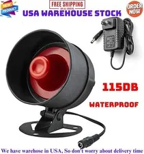 Wireless Live Loud Siren Host Home Office Shop Security Alarm System Waterproof