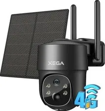 Xega RBX-S20 4G LTE Cellular Solar Powered Security Camera Black Excellent