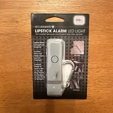 SECUREBRITE Lipstick Alarm w/LED Light & Loud Alarm NEW/NIP