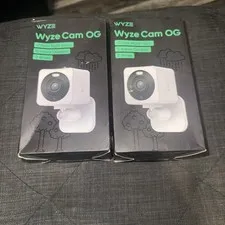 LOT / Pack of 2* Wyze Cam OG 1080p HD Smart Security Camera Indoor/Outdoor Wired