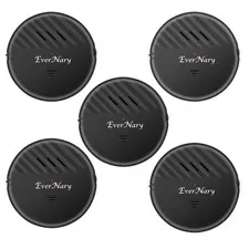 EverNary Window Vibration Alarm,5Pack-125dB Loud Ultra-Slim Anti-Theft Alarm ...