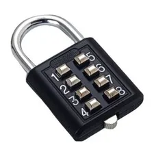 8 Digits Password Code Combination Padlock Zinc Alloy Suitcase For Luggage