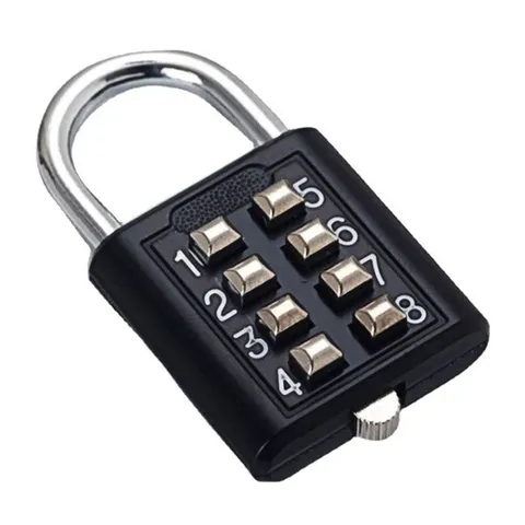 8 Digits Password Code Combination Padlock Zinc Alloy Suitcase For Luggage