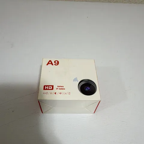 A9 1080p Wireless Wi-Fi IP Battery Indoor Surveillance Camera White Alexa/Google