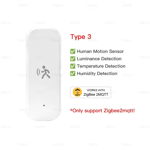 Zigbee 10G MmWave Radar Motion Sensor with Light Temp Humidity for Smart Home