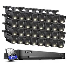 ANNKE 32CH 3K Lite DVR HD 5MP Audio Security Camera System AI Color Night Vision