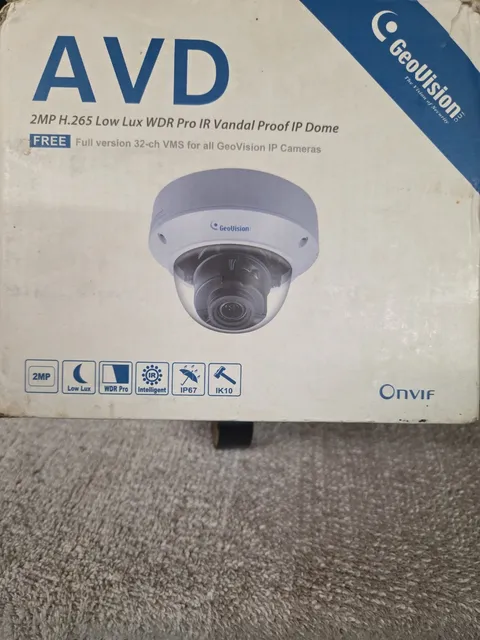 Geovision GV-AVD2700 IR Vandal Proof Dome Camera 2MP 2.8~12mm WDR