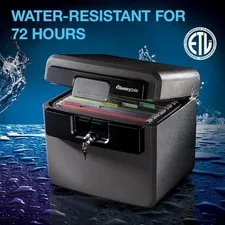 Water Proof and Fire Resistant File Document Safe Home Office Security Lock Box