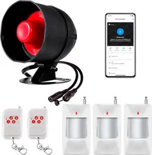 Wireless 120Db Wifi Home Security Alarm with Motion Sensor & Remote Control