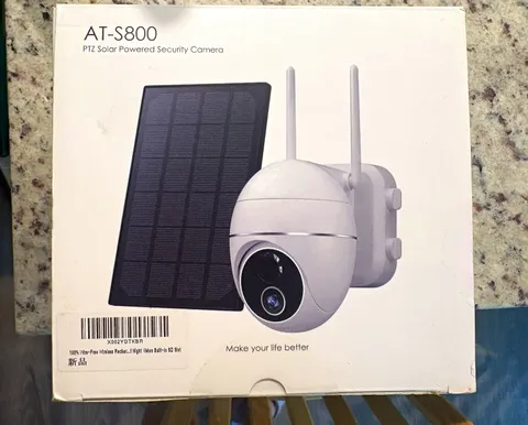 ALPTOP AT-S800 PTZ Solar Wireless Wi-Fi 1080p Security Camera IR 2-Way White