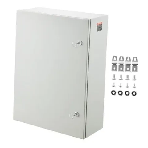 Steel Electrical Box, 28 x 20 x 10 in, Cold Rolled Steel Electrical Enclosure