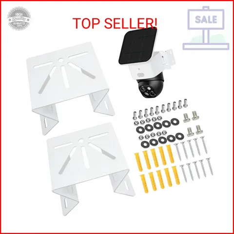 2 Pack Metal Mounting Corner Bracket for Security Camera, Metal Corner Mount Com