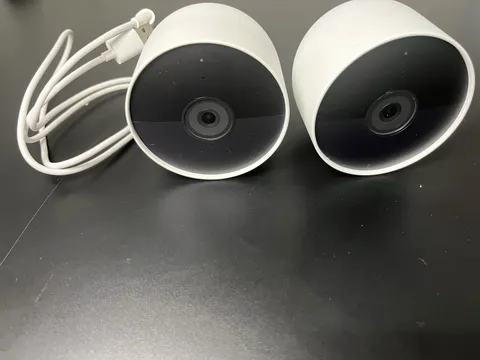 2 x Google G3AL9 Nest Cam Indoor/Outdoor 1080P Smart Surveillance Camera Battery