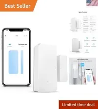 DW2 Wi-Fi Wireless Door Window Sensor, APP Alert for Home Security & Automati...