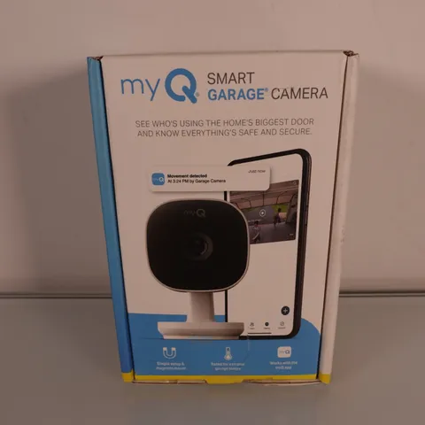 myQ Smart Garage Security Camera Full HD 1080p Indoor Wi-Fi White USB Powered