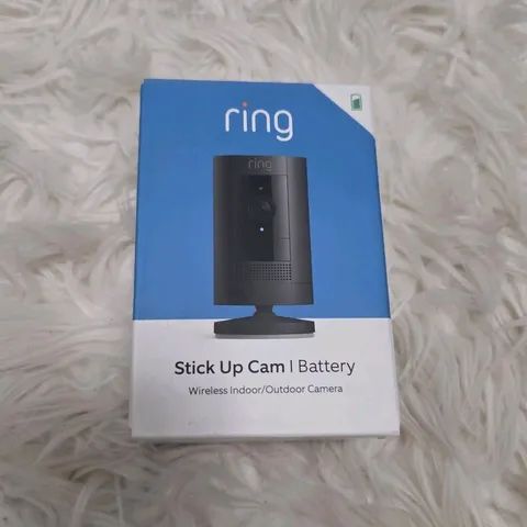 Ring Stick Up Cam Battery - Indoor/Outdoor Smart Security Camera, Black New