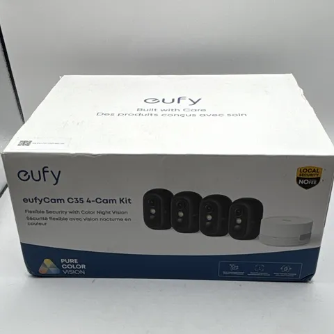 eufy eufyCam C35 Wireless 4-Cam Kit 2160p Color Night Vision Wi-Fi Alexa