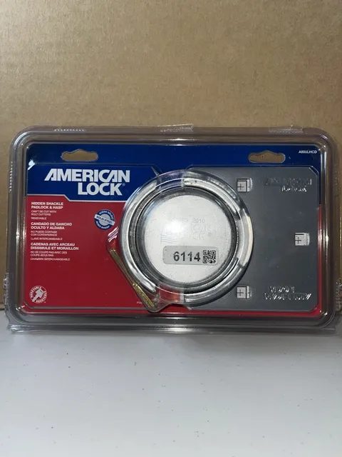 American Lock A800LHCD Padlock 2-7/8" W X 9-1/16" L Steel Pin Cylinder Chrome