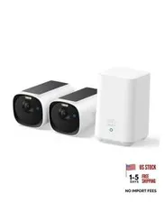 eufyCam E40 2K MaxColor Night Vision，Built-in 16GB | Solar Security 2-Cam Kit