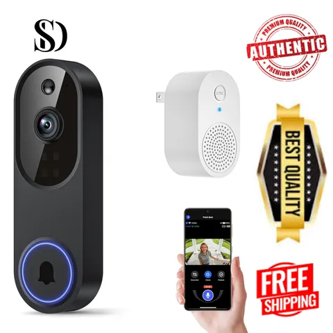 Video Doorbell 1080p HD Camera WI-FI Night Vision Motion Detection Wireless