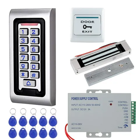 HFeng Door Access Control System Kit IP68 RFID Keypad Waterproof Outdoor + 180KG
