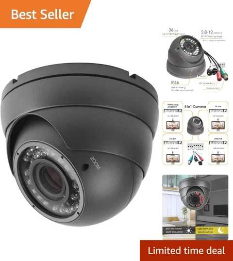 Durable  1080P CCTV Dome Camera with Varifocal Lens – Day & Night Monitoring