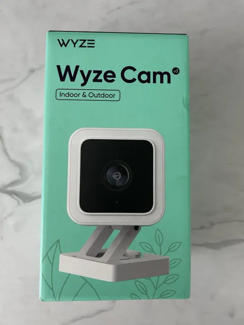 Wyze Cam v3 Wired Indoor/Outdoor 1080p HD Color Night Vision Alexa Camera