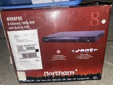New Northern Video NTH-NVR8POE 8-Channel 1080p Real Time NVR with PoE, 2TB