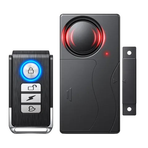 110dB Door Alarm with Remote, Wireless Anti-Theft When Opened, Door Bells Chi...