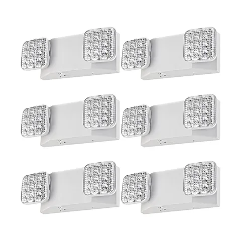 Emergency Light, LED Emergency Lighting with Battery Backup, 2 Adjustable Hea...
