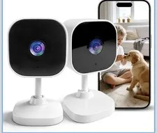 Yoosee 2-Pack Indoor WiFi Cameras 2K Motion Detection Night Vision Audio