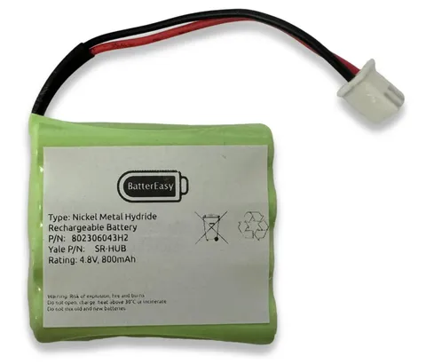 BatterEasy Replacement Battery Designed to fit Yale Smart Hub 2.0 Alarm Back Up