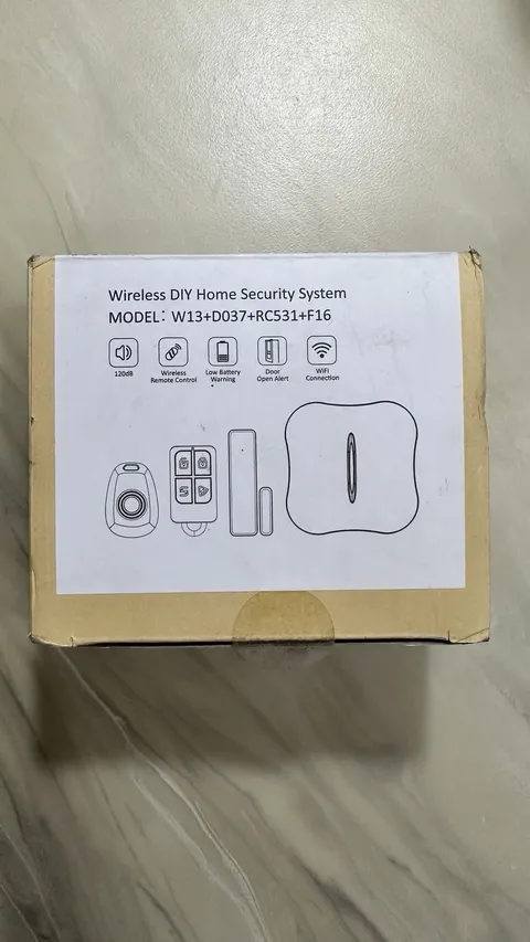 New Open Box Wireless DIY Home Security System Wifi Comp. Wireless Remote Siren